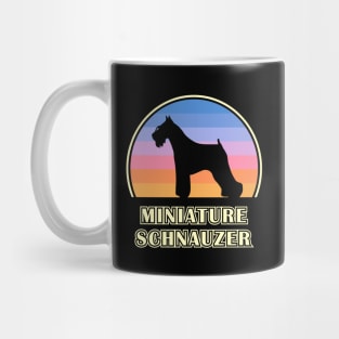 Miniature Schnauzer Vintage Sunset Dog Mug